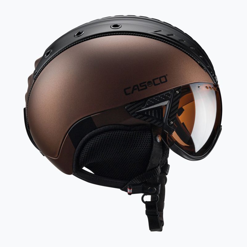 Slidinėjimo šalmas CASCO SP-2 Carbonic Visor brown 07.3733 4