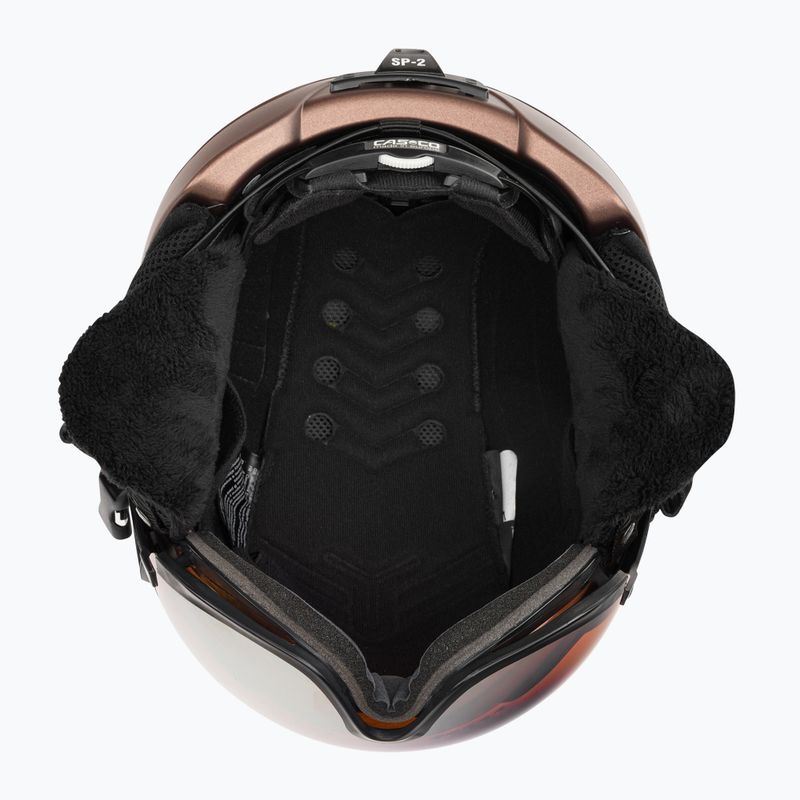 Slidinėjimo šalmas CASCO SP-2 Carbonic Visor brown 07.3733 5