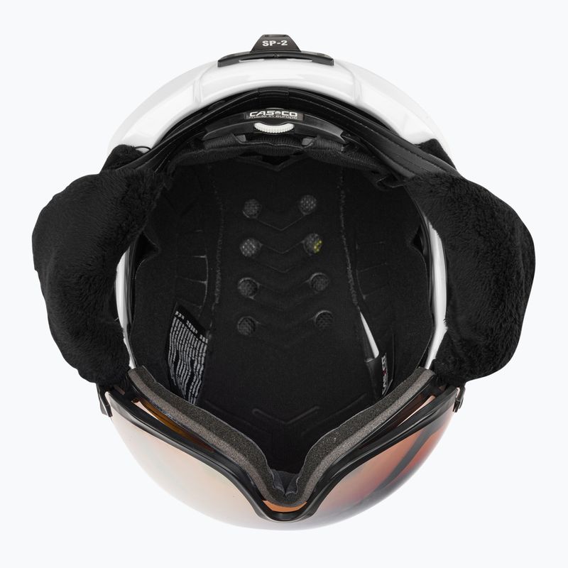 CASCO slidinėjimo šalmas SP-2 Carbonic Visor white 07.3737 5