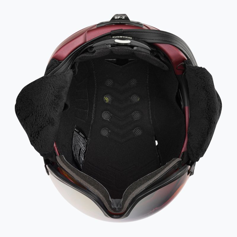 Slidinėjimo šalmas CASCO SP-2 Carbonic Visor raudonas 07.3738 5