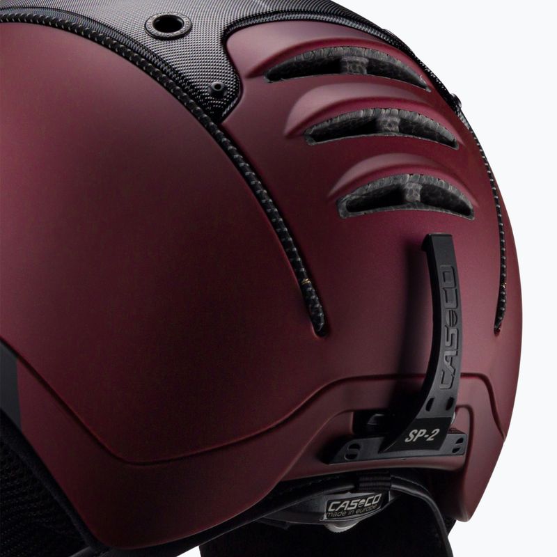 Slidinėjimo šalmas CASCO SP-2 Carbonic Visor raudonas 07.3738 7