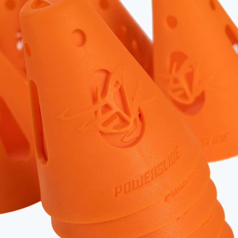 Powerslide CONES 10 vnt. slalomo kūgių oranžinės spalvos 908009 3