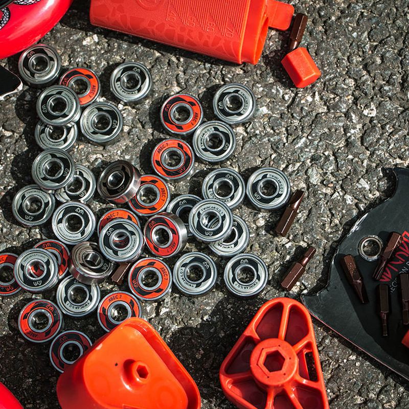 WICKED ABEC 7 8 pakuočių raudonos/juodos spalvos guoliai 310031 4