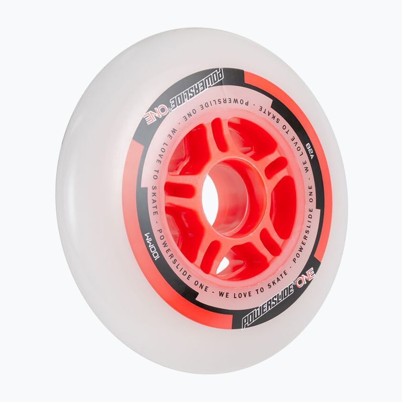 Powerslide One 100/82A riedučių ratai 4 vnt. raudoni 2