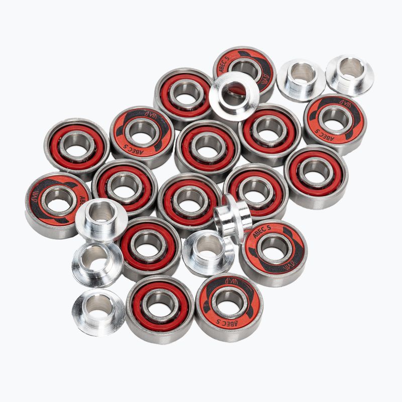 Powerslide PS One Spacer/Bearings riedučių ratai 8 vnt. 84mm/82A balti 905306 3