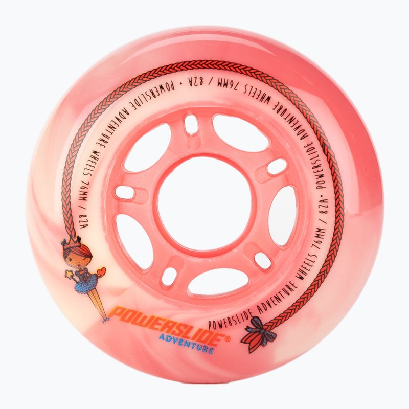 Powerslide Princess mergaičių ratukai 76, 4 vnt., rožinės spalvos 905317 2