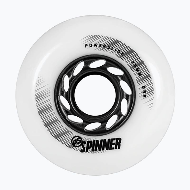 Powerslide Spinner 76 mm/88A riedučių ratukai 4 vnt., balti 905326