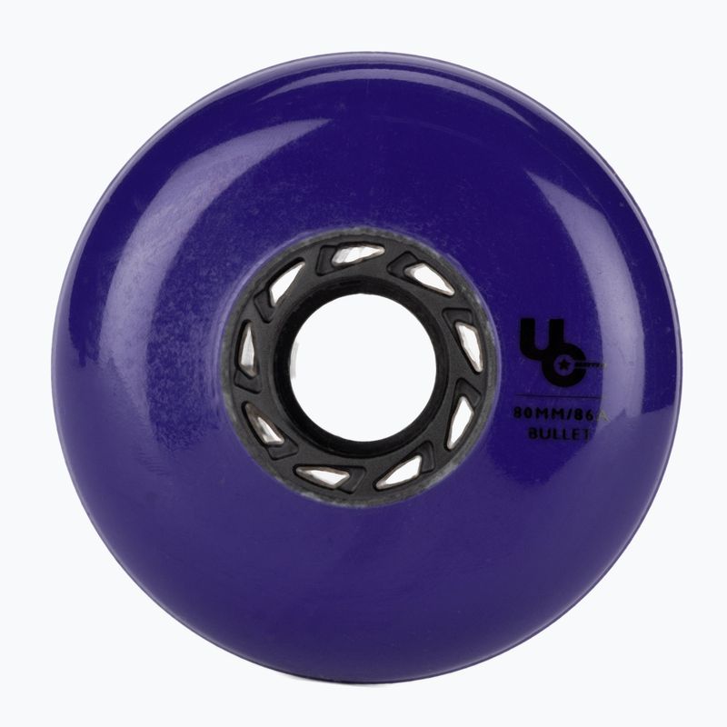UNDERCOVER WHEELS Team Bullet Radius 80mm/86A riedučių ratukai 4 vnt., violetinės spalvos 406187 2