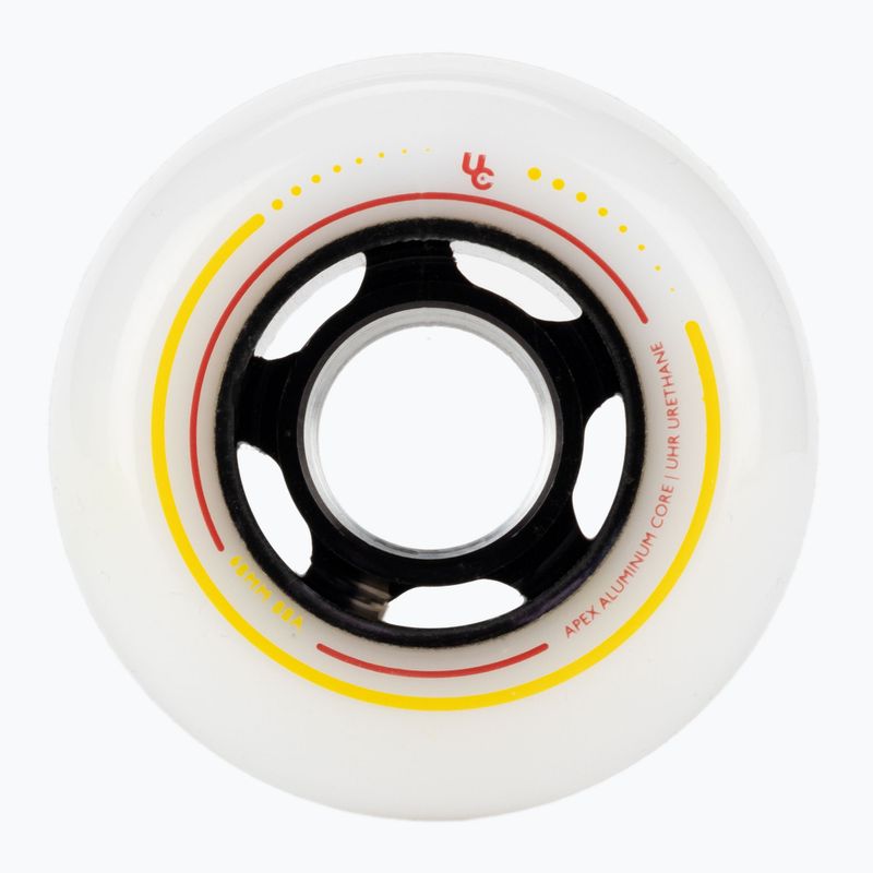 UNDERCOVER WHEELS Apex 68 4-Pack baltos/juodos spalvos riedučių ratai 406194 2