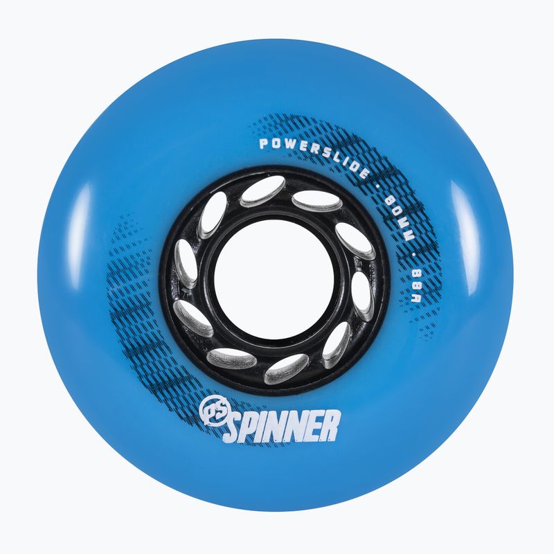Powerslide Spinner 80mm/88A riedučių ratukai 4 vnt. mėlyni 905386