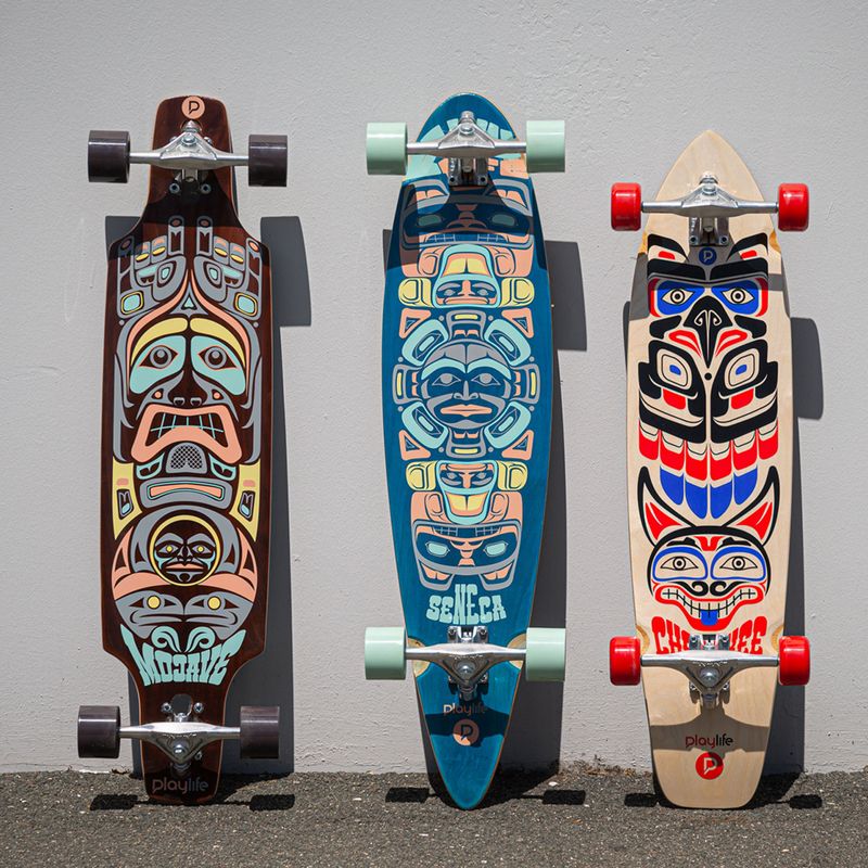 Playlife longboard Mojave spalvos riedlentė 880293 13