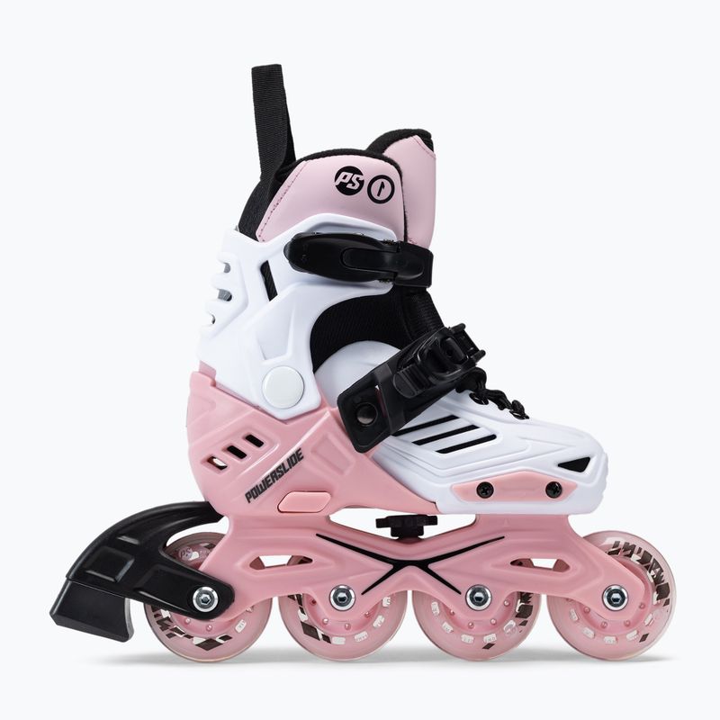 Powerslide Khaan Junior LTD vaikiški riedučiai baltos ir rožinės spalvos 940672 2