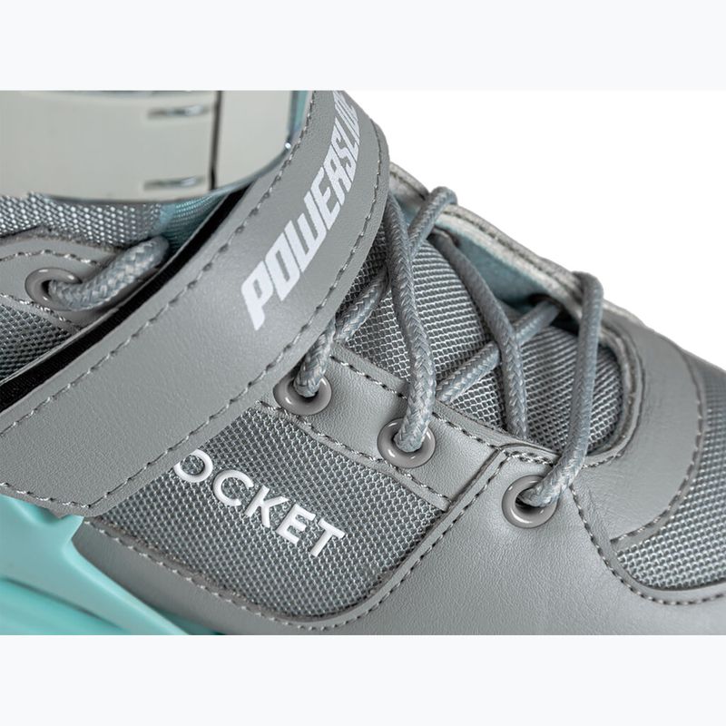 Vaikiški riedučiai Powerslide Rocket grey/teal 17