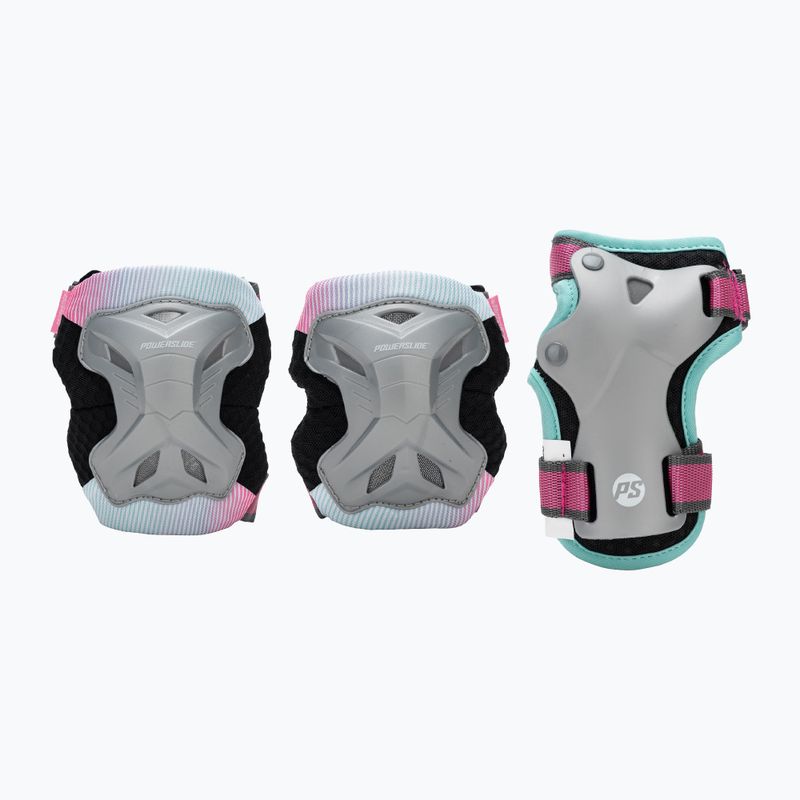 Vaikiškų apsaugų rinkinys Powerslide Kids Pro Set grey/pink