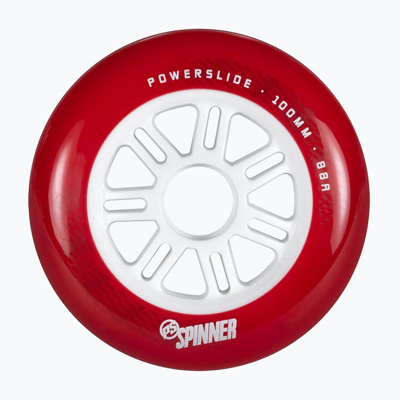 Riedučių ratukai Powerslide Spinner 100 mm/88A 3 vnt. red