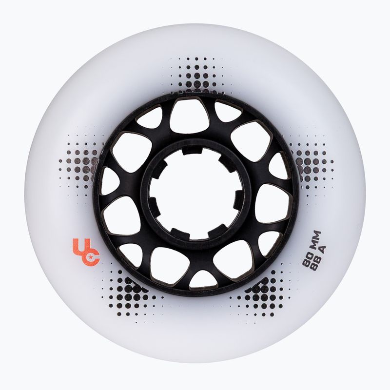 Riedučių ratukai UNDERCOVER WHEELS Team Pro 80 mm/88A 4 pcs. white 2