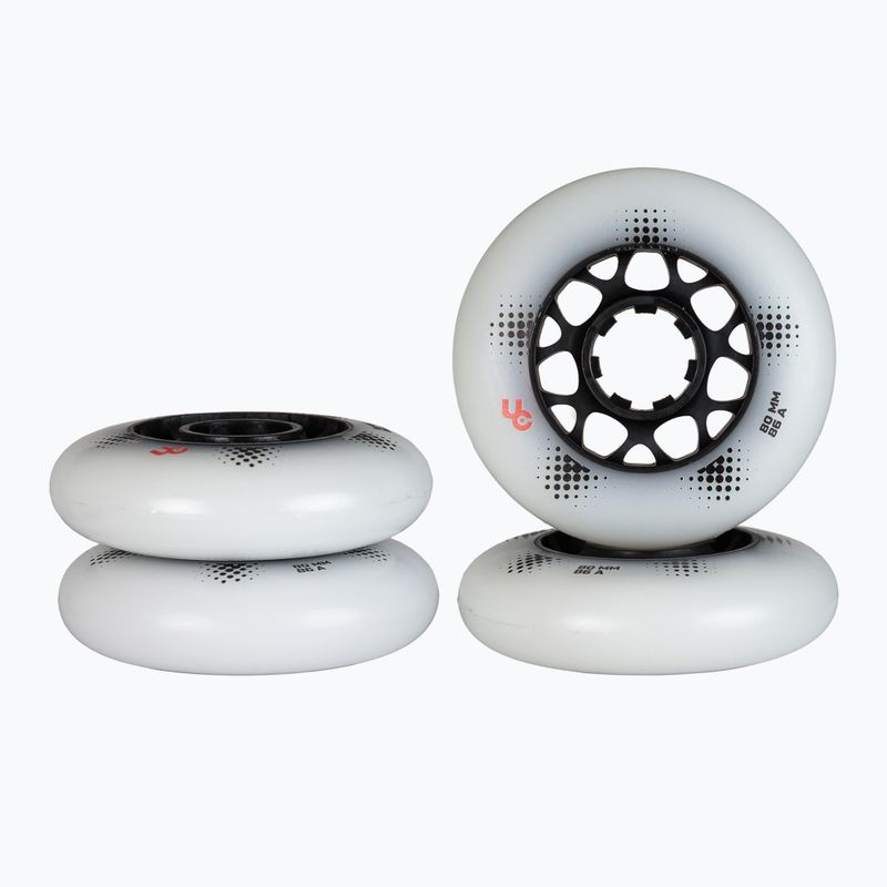 Riedučių ratukai UNDERCOVER WHEELS Team Pro 80 mm/88A 4 pcs. white 6