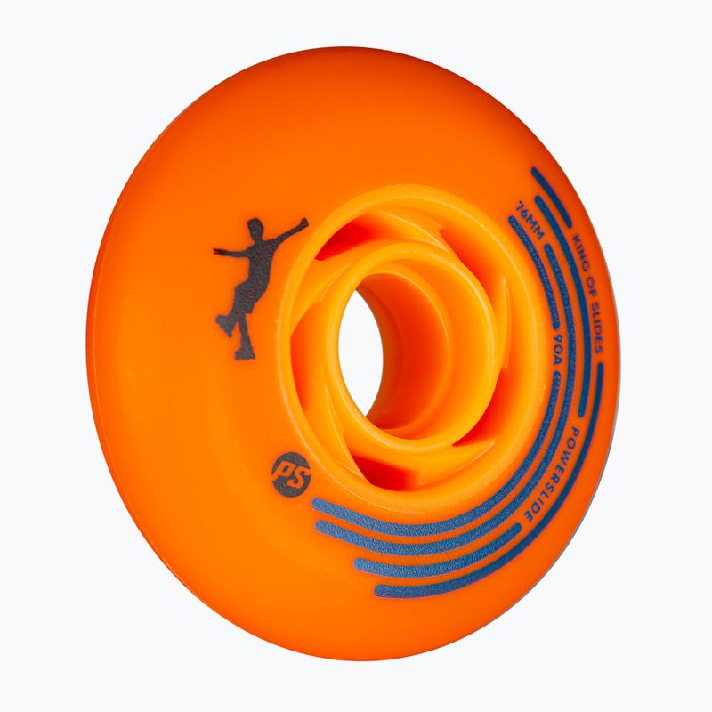 Riedučių ratukai Powerslide King of Slides 4 pcs 76 mm/90A orange/orange 3