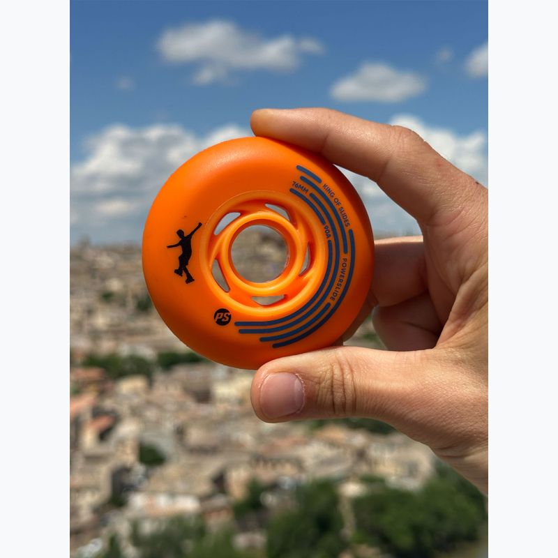 Riedučių ratukai Powerslide King of Slides 4 pcs 76 mm/90A orange/orange 5