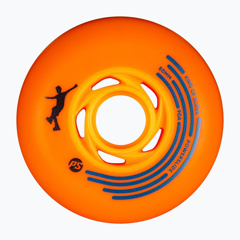 Riedučių ratukai Powerslide King of Slides 4 pcs. 80 mm/90A orange/orange 2