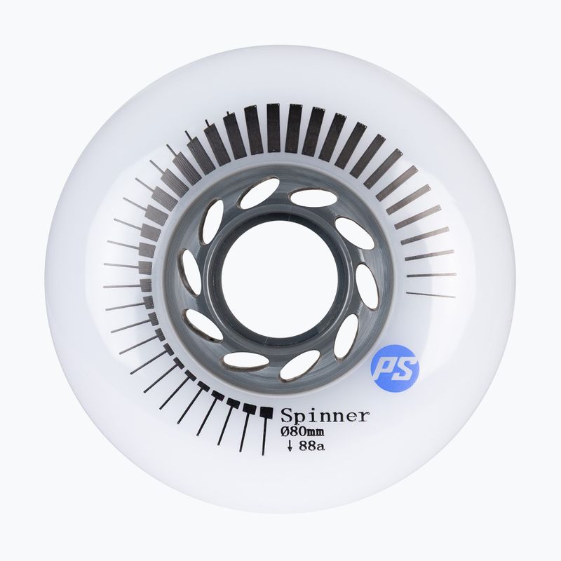 Riedučių ratukai Powerslide Spinner 80 mm/88A 4 pcs. white