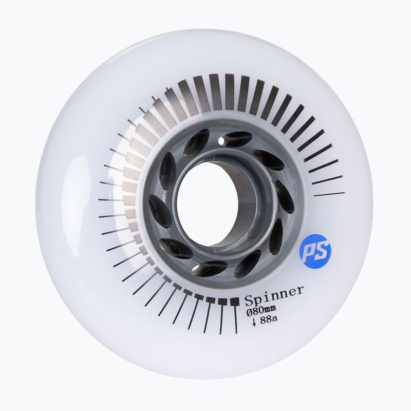 Riedučių ratukai Powerslide Spinner 80 mm/88A 4 pcs. white 2
