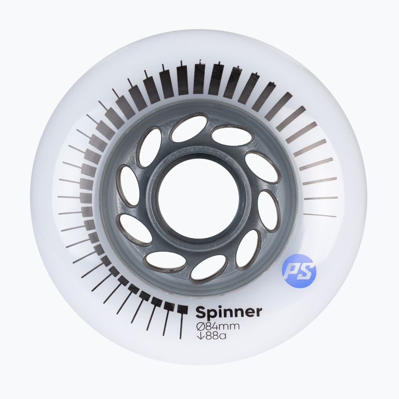 Riedučių ratukai Powerslide Spinner 84 mm/88A 4 pcs. white