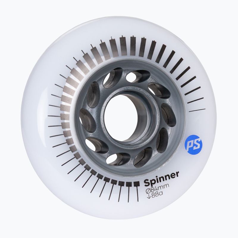Riedučių ratukai Powerslide Spinner 84 mm/88A 4 pcs. white 2