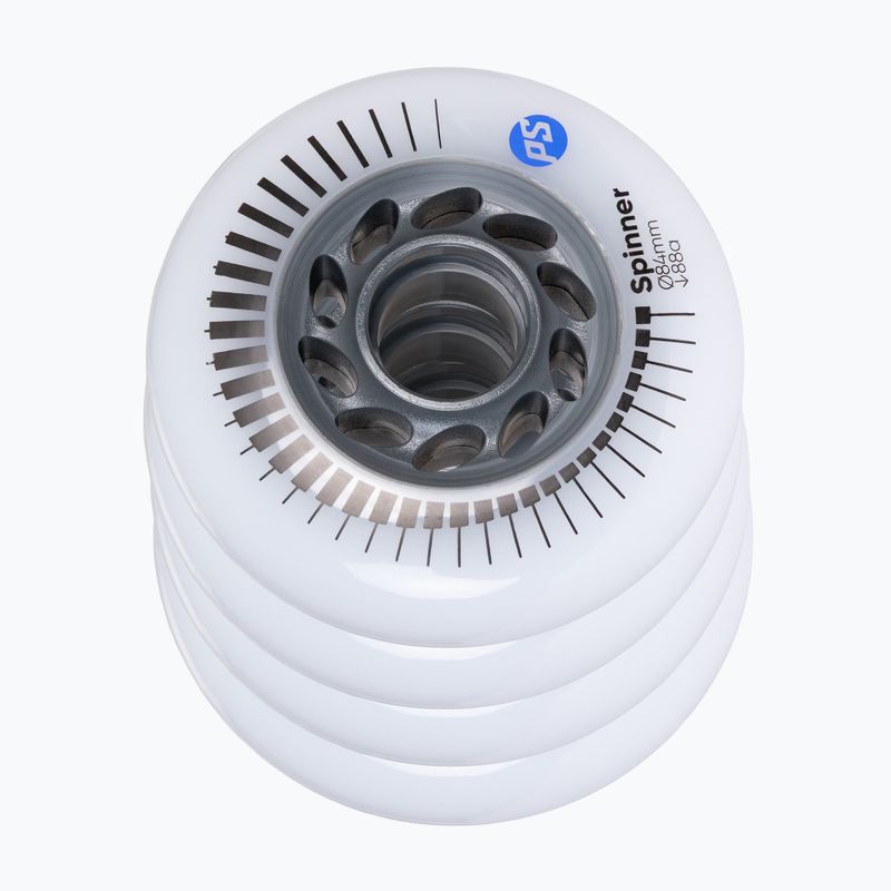 Riedučių ratukai Powerslide Spinner 84 mm/88A 4 pcs. white 3