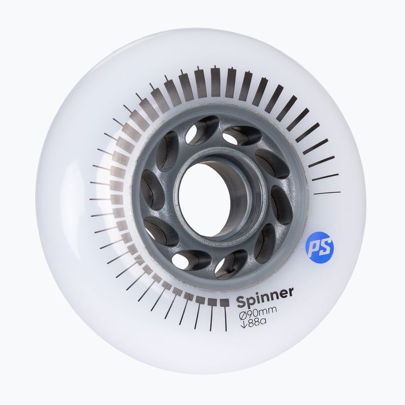 Riedučių ratukai Powerslide Spinner 90 mm/88A 4 pcs. white 2
