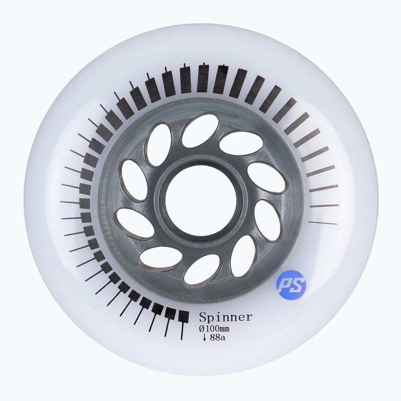 Riedučių ratukai Powerslide Spinner 100 mm/88A 3 pcs. white