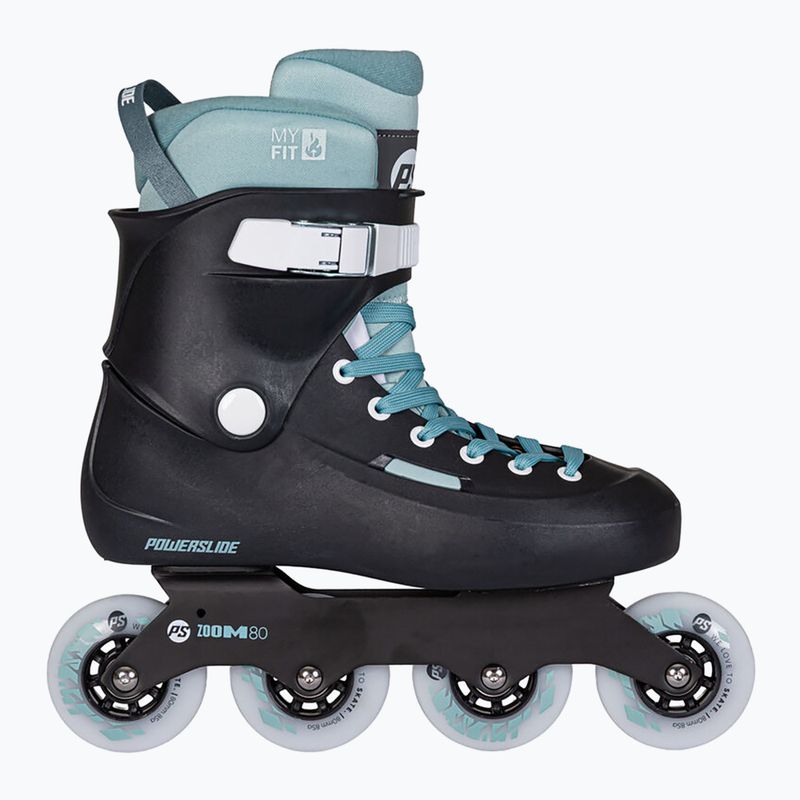 Riedučiai Powerslide Zoom 80 cold turquoise