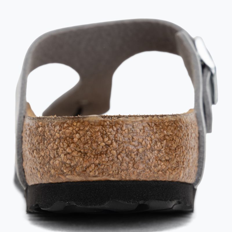 Šlepetės per pirštą BIRKENSTOCK Gizeh Birko-Flor Narrow silver 6