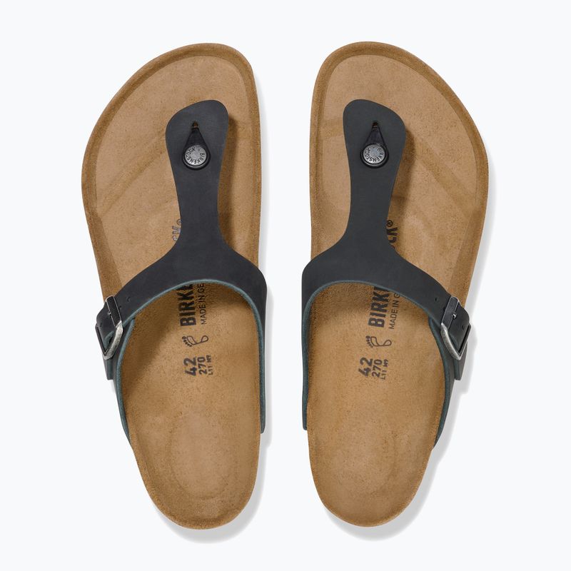 Šlepetės BIRKENSTOCK Gizeh Oiled Leather black 3