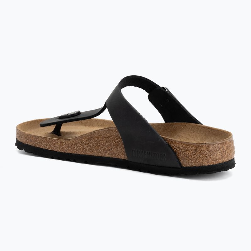 Šlepetės BIRKENSTOCK Gizeh Oiled Leather black 3