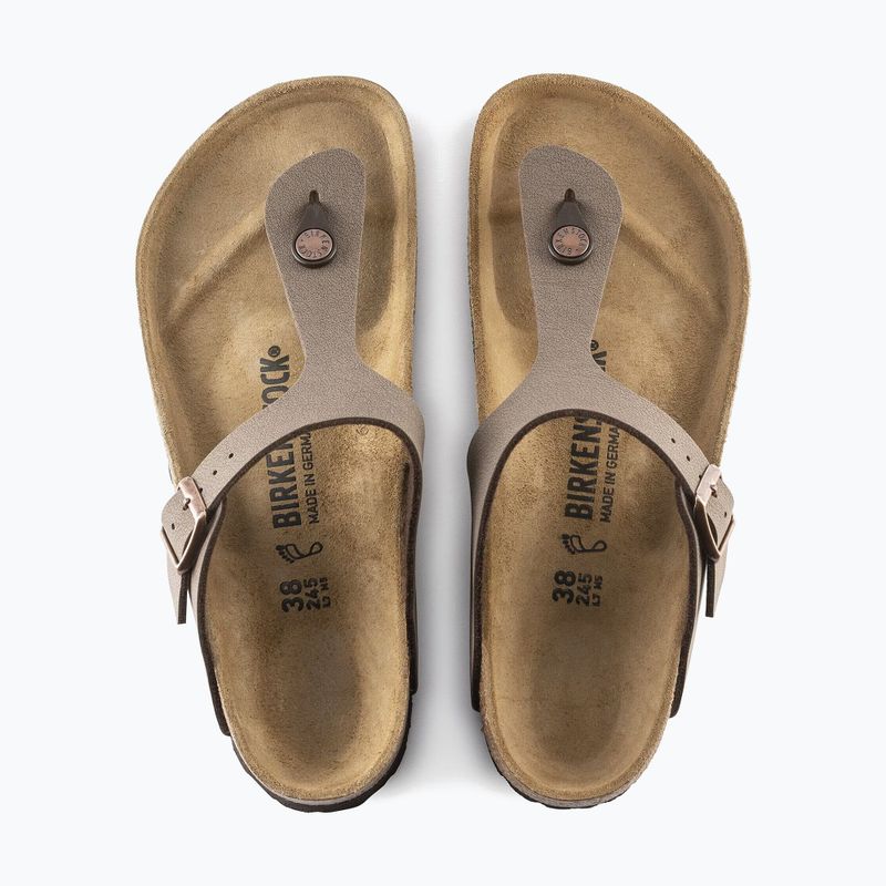 Šlepetės BIRKENSTOCK Gizeh Birkibuc Narrow mocca 4