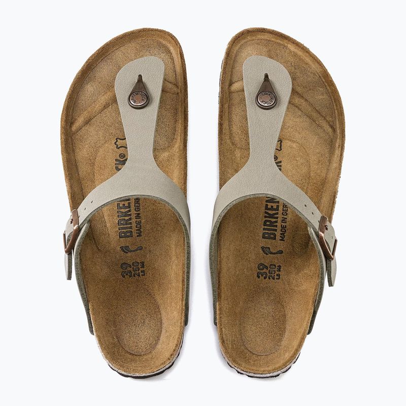 Šlepetės BIRKENSTOCK Gizeh Birkibuc Narrow stone 4
