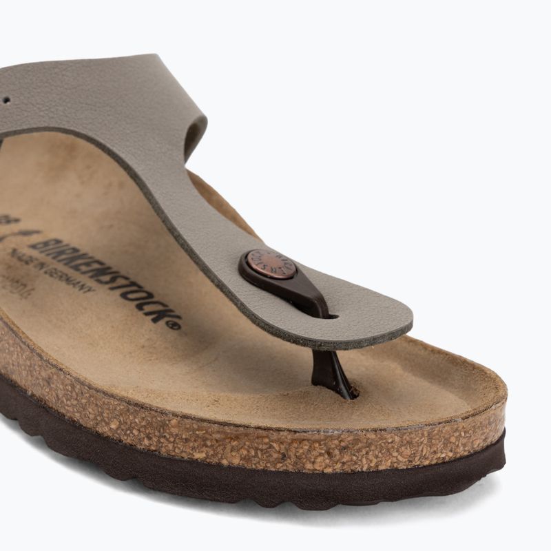 Šlepetės BIRKENSTOCK Gizeh Birkibuc Narrow stone 7