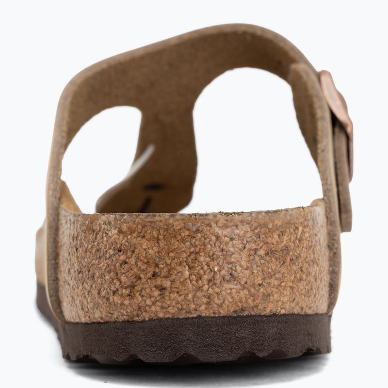 Šlepetės BIRKENSTOCK Gizeh Oiled Leather tabacco brown 6