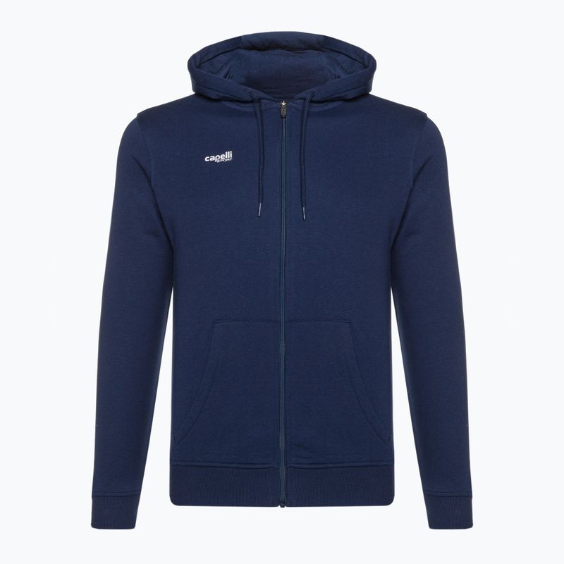 Vyriški Capelli Basics Adult Zip Hoodie futbolo džemperiai navy