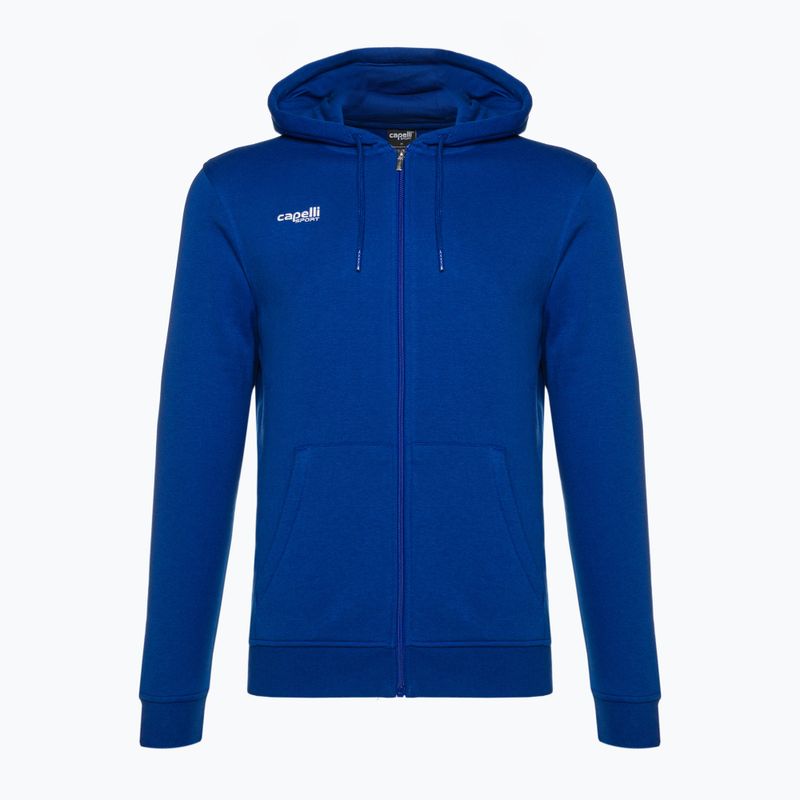 Vyriški Capelli Basics Adult Zip Hoodie futbolo džemperiai karališkai mėlyni