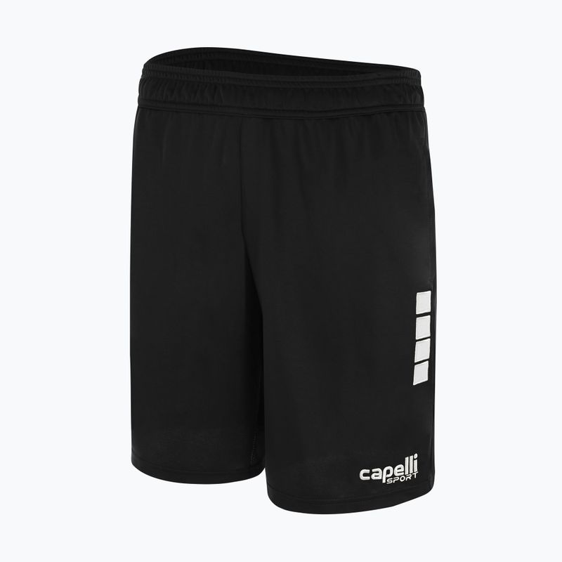Capelli Uptown Adult Training juodi/balti vyriški futbolo šortai 4