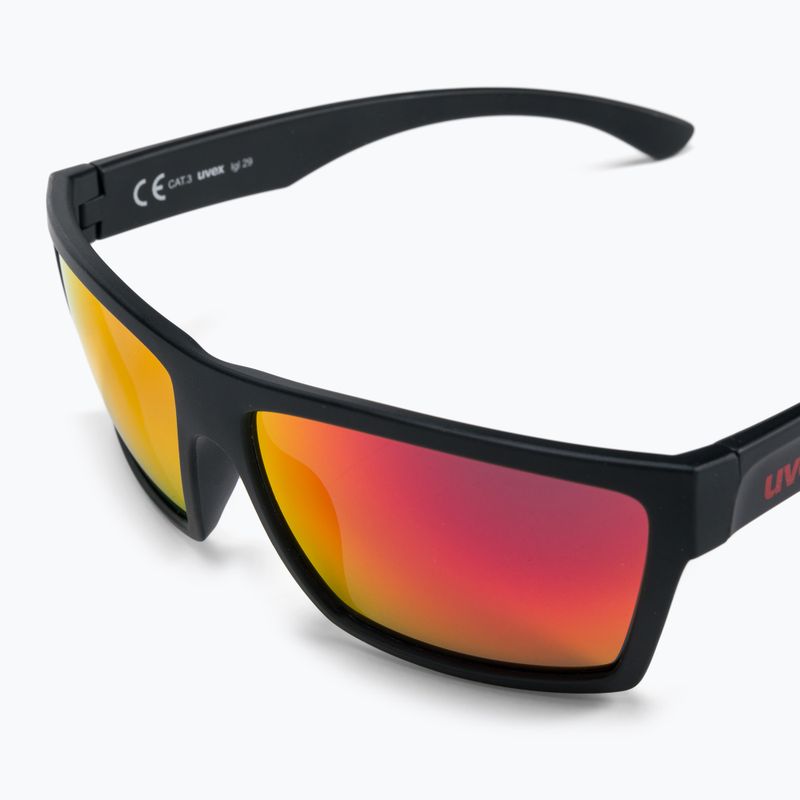 UVEX akiniai nuo saulės Lgl 29 black mat/mirror red 53/0/947/2213 5