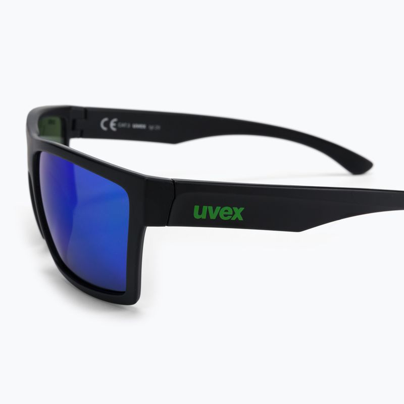 UVEX akiniai nuo saulės Lgl 29 black mat/mirror green 53/0/947/2215 4