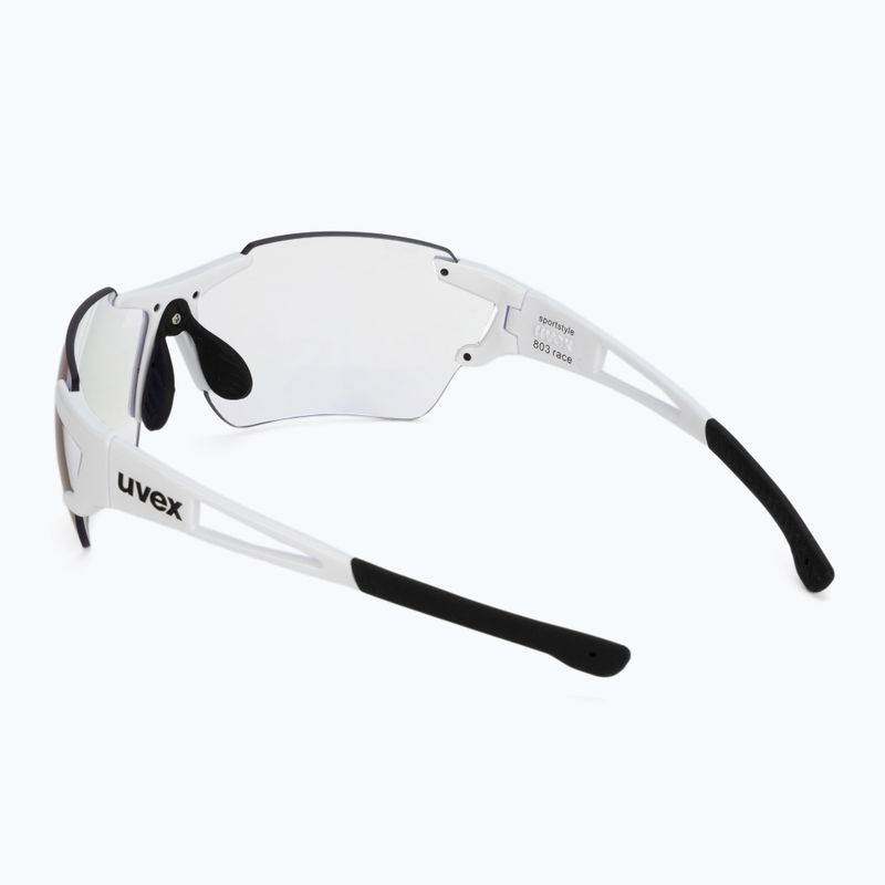 UVEX Sportstyle 803 R V white/litemirror blue dviratininkų akiniai 53/0/971/8803 2