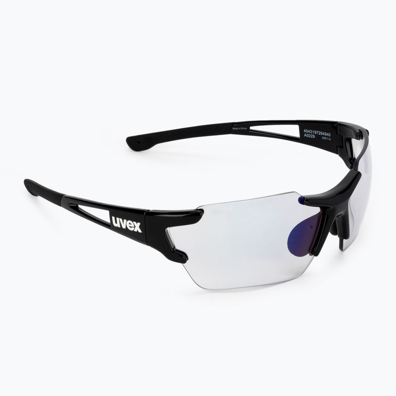 UVEX Sportstyle 803 Race S V black/litemirror blue dviratininkų akiniai 53/2/002/2203