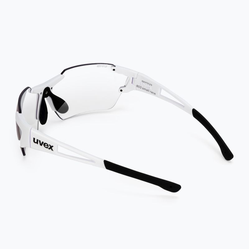 UVEX Sportstyle 803 Race S V white/litemirror blue dviratininkų akiniai 53/2/002/8803 2