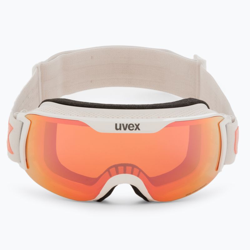 Slidinėjimo akiniai UVEX Downhill 2000 S CV white/mirror rose colorvision orange 55/0/447/10 2