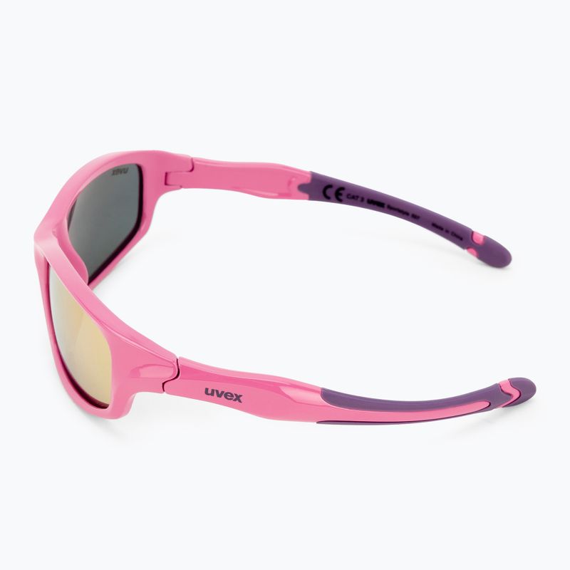 UVEX vaikiški akiniai nuo saulės Sportstyle 507 pink purple/mirror pink 53/3/866/6616 4