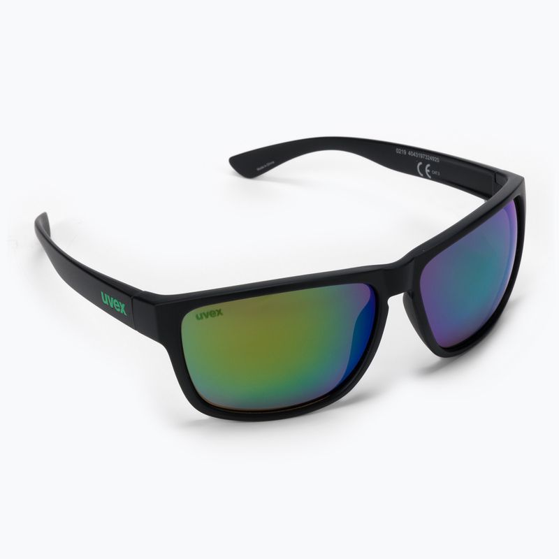 UVEX akiniai nuo saulės Lgl 36 CV black mat/colorvision mirror green S5320172295